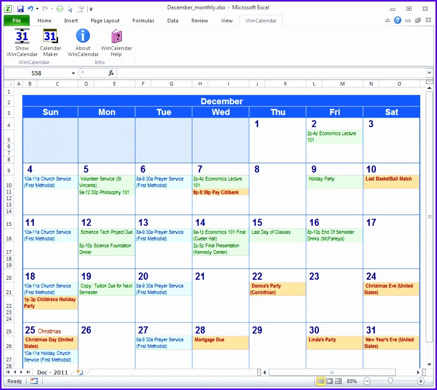 Microsoft Schedule Template Excel Templates